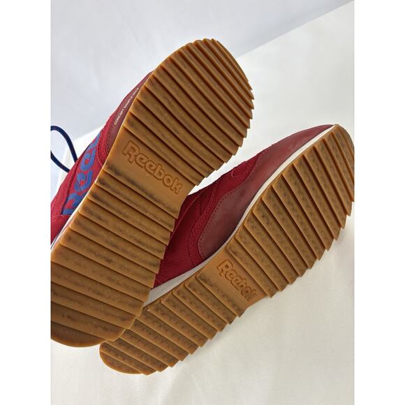 Reebok Classic‎ Leather Sneaker Ripple Excellent Red Blue DV7196 8.5 Union Jack - Picture 4 of 13